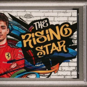 2020 Topps Chrome F1 #4 Charles Leclerc Rookie Track Tags Auto Psa/ Dna Dual RC