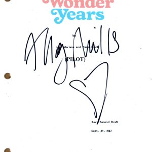 Alley Mills “The Wonder Years” Signed Autograph Pilot Script TV Screenplay ACOA