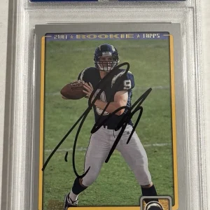 Drew Brees Signed 2001 Topps Rookie RC #328 PSA/DNA Saints Chargers Slabbed