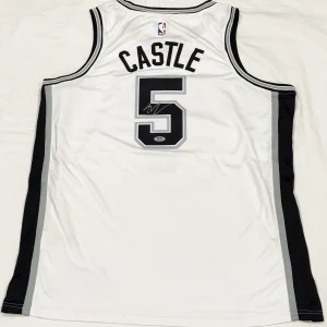 Stephon Castle Signed Autographed San Antonio Spurs Jersey PSA/DNA COA