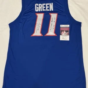 Taurean Green Signed Autographed Florida Gators 2 Time Champs Jersey JSA COA