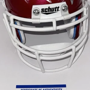 Bob Stoops & Barry Switzer Dual Signed Oklahoma Sooners Mini Helmet JSA COA