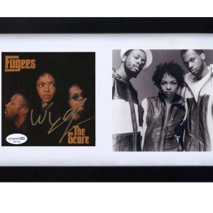 Wyclef Jean THE FUGEES The Score Signed Autograph CD Cover Framed Display ACOA