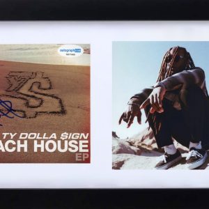 Ty Dolla $ign Sign Signed Autograph Beach House EP Framed CD Cover Rapper ACOA