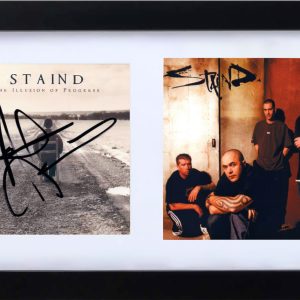 Aaron Lewis STAIND Signed The Illusion of Progress CD Cover Autograph Beckett