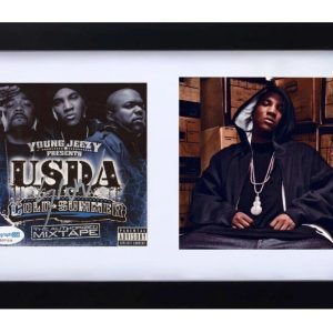 Young Jeezy Signed Autograph U.S.D.A Cold Summer CD Cover Framed Rapper ACOA COA