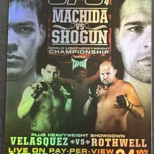 2010 MACHIDA VS. SHOGUN TOPPS UFC FIGHT POSTER INSERT CARD #FPR-UFC 104