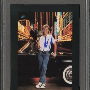 1988 Nike Poster Cards #879 Andre Agassi Signed Ace Of Hearts PSA GEM MT 10 AUTO