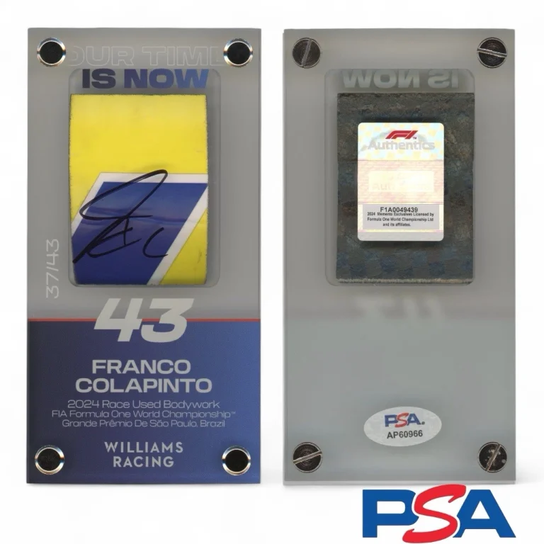 Franco Colapinto Signed 2024 F1 Brazilian Grand Prix Race Used Bodywork PSA AUTO