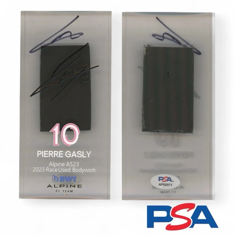 Pierre Gasly Signed 2023 F1 Race Used Bodywork BWT Alpine #10 A523 PSA AUTO