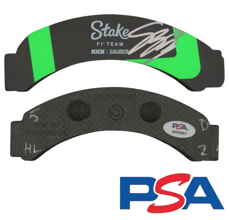 Gabriel Bortoleto Signed 2025 F1 Rookie Race Used Break Pad PSA AUTO Sauber #5