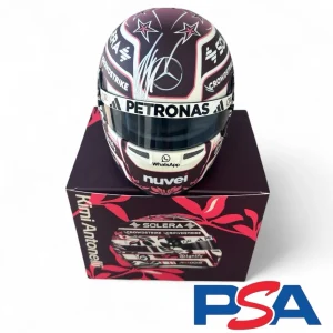 Andrea Kimi Antonelli Signed 2025 Rookie F1 Miami GP 1:2 Mini Helmet PSA AUTO