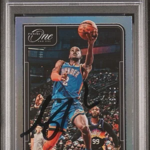 2021 Panini One & One #8 Shai Gilgeous-Alexander Blue Auto /30 Psa GEM MT 10/10