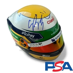 Gabriel Bortoleto Signed 2025 F1 Rookie Season 1:2 MINI HELMET PSA AUTO Stake #5