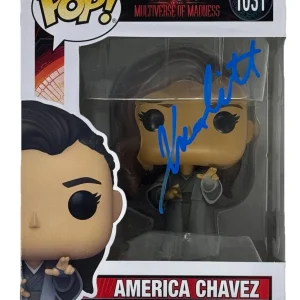 Xochitl Gomez Signed Doctor Strange America Chavez Funko Pop Marvel Beckett COA