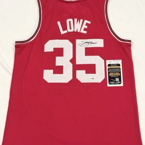 Sidney Lowe Signed Autographed NC State Wolfpack Jersey JSA COA