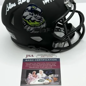 Steve Largent Signed Autographed Seattle Seahawks Mini Helmet JSA COA
