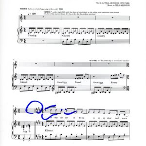 Darren Criss Maybe Happy Ending Signed 'World Within My Room' Sheet Music ACOA