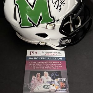 Chad Pennington Signed Autographed Marshall Thundering Herd Mini Helmet JSA COA