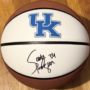 Scott Padgett Signed Autographed Kentucky Wildcats Logo Basketball JSA COA