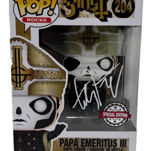 Tobias Forge Signed Ghost Papa Emeritus III Funko Pop Rocks Autograph BAS COA