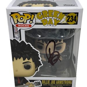 Billie Joe Armstrong Green Day Signed Funko Pop Rocks Autograph Beckett BAS COA