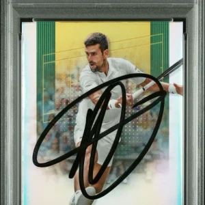 2024 Topps Chrome Tennis #1 Novak Djokovic Signed Refractor PSA GEM MT AUTO 10