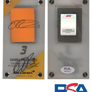 Daniel Ricciardo Signed 2021 F1 Race Used Bodywork #3 McLaren MCL35M PSA AUTO