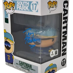 Trey Parker Signed South Park Cartman Funko Pop #17 Autograph Figure Beckett COA