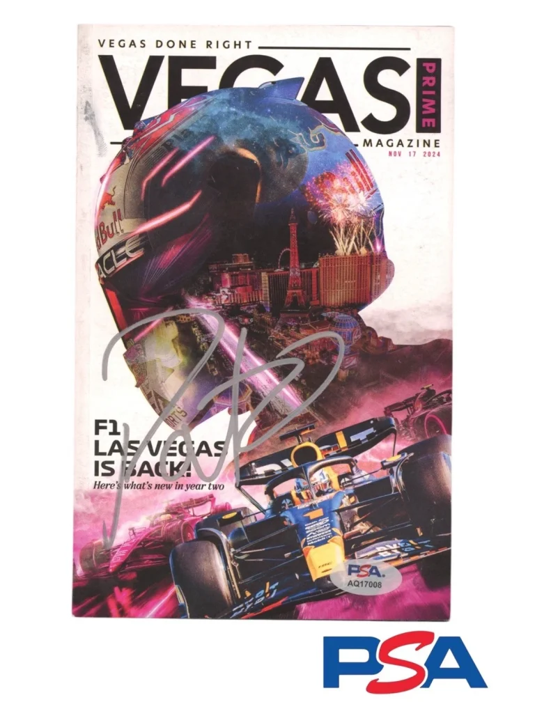 Pato O'Ward Signed Autographed F1 Las Vegas Grand Prix Program McLaren PSA AUTO