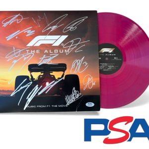 2025 F1 The Movie Signed Vinyl 16 AUTOS LEWIS HAMILTON JOSHUA PEARCE PSA LOA ++