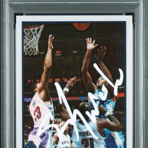 2003 Topps Chrome #113 Carmelo Anthony Signed Refractor Rookie PSA GEM AUTO 10