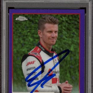 2023 Topps Chrome F1 #47 Nico Hulkenberg Purple Refractor /399 PSA GEM AUTO 10