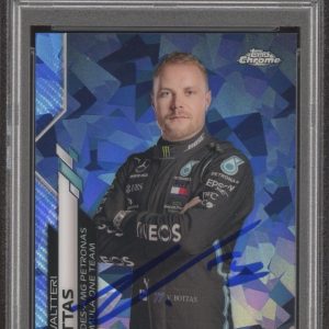 2020 Topps Chrome F1 #2 Valtteri Bottas Signed Rookie Sapphire PSA AUTO 10 RC