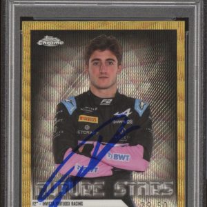 2023 Topps Chrome F1 #72 Jack Doohan Signed Gold Wave Rookie /50 PSA AUTO 10 RC