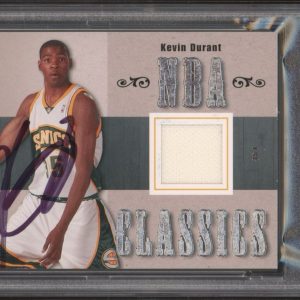 2007-08 Fleer #TT-KD Kevin Durant Signed NBA Classics Rookie Relic RPA PSA AUTO