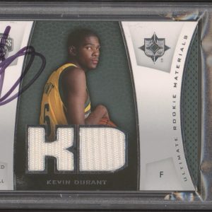 2007-08 NBA Ultimate #ULTR-KD Kevin Durant Signed Rookie Materials RPA PSA AUTO