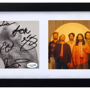 Young The Giant Signed Autograph Mind Over Matter CD Cover Framed Band x5 ACOA