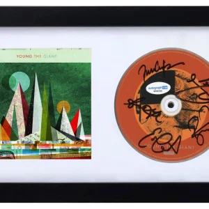 Young The Giant Signed Autograph Self Titled CD Framed Sameer Gadhia Band ACOA