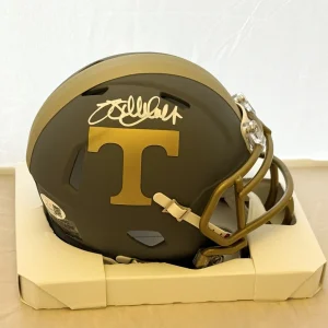 Willie Gault signed Tennessee Volunteers Slate mini helmet JSA Witnessed