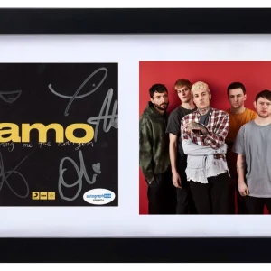 Bring Me the Horizon Signed Autograph Amo CD Framed Oli Sykes Band x5 BMTH ACOA