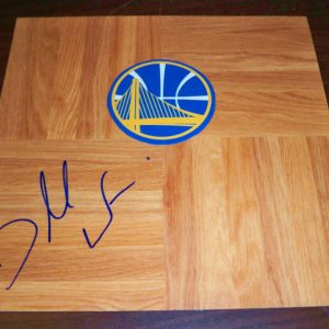 Warriors DORELL WRIGHT Signed Auto Basketball Floor COA