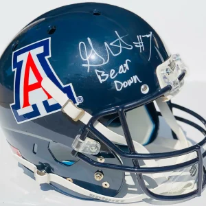 Arizona Wildcats GRANT GUNNELL Signed Autographed BLUE F/S Football Helmet COA