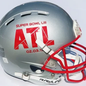 NEW ENGLAND PATRIOTS ALTERNATE AUTHENTIC FULL SIZE HELMET SUPER BOWL LIII CHAMPS