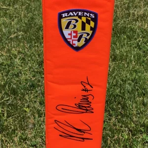 Baltimore Ravens JK DOBBINS Signed Autographed Official TD Football Pylon J K