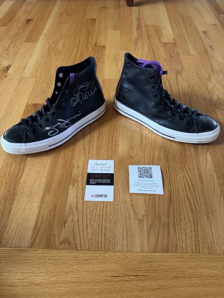 Black Sabbath Ozzy Osbourne Iommi Geezer Signed Custom Converse Sneakers Beckett