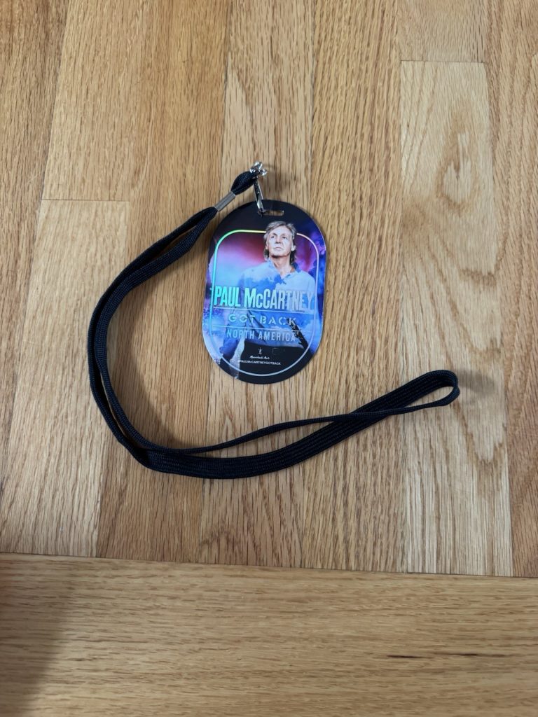 Paul McCartney 2025 Got Back Tour VIP Lanyard