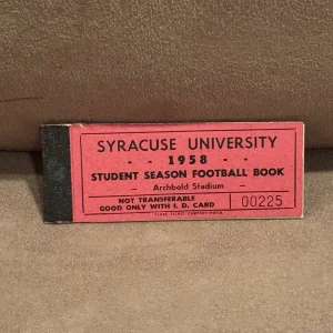 1958 Syracuse Football Season Ticket Book Archbold Stadium Wow