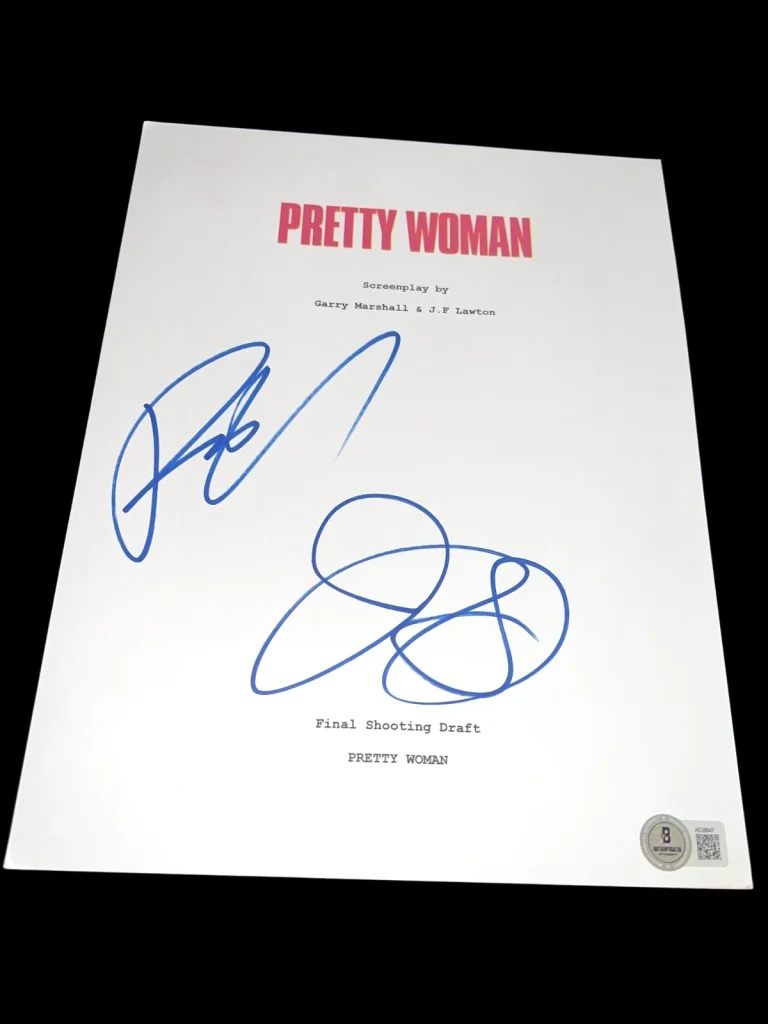 JULIA ROBERTS RICHARD GERE SIGNED AUTOGRAPH MOVIE SCRIPT BECKETT BAS ALL PAGES E