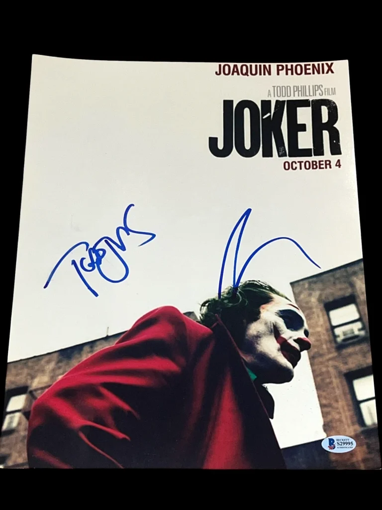 JOAQUIN PHOENIX PHILLIPS SIGNED 11X14 POSTER PHOTO THE JOKER BECKETT BAS D